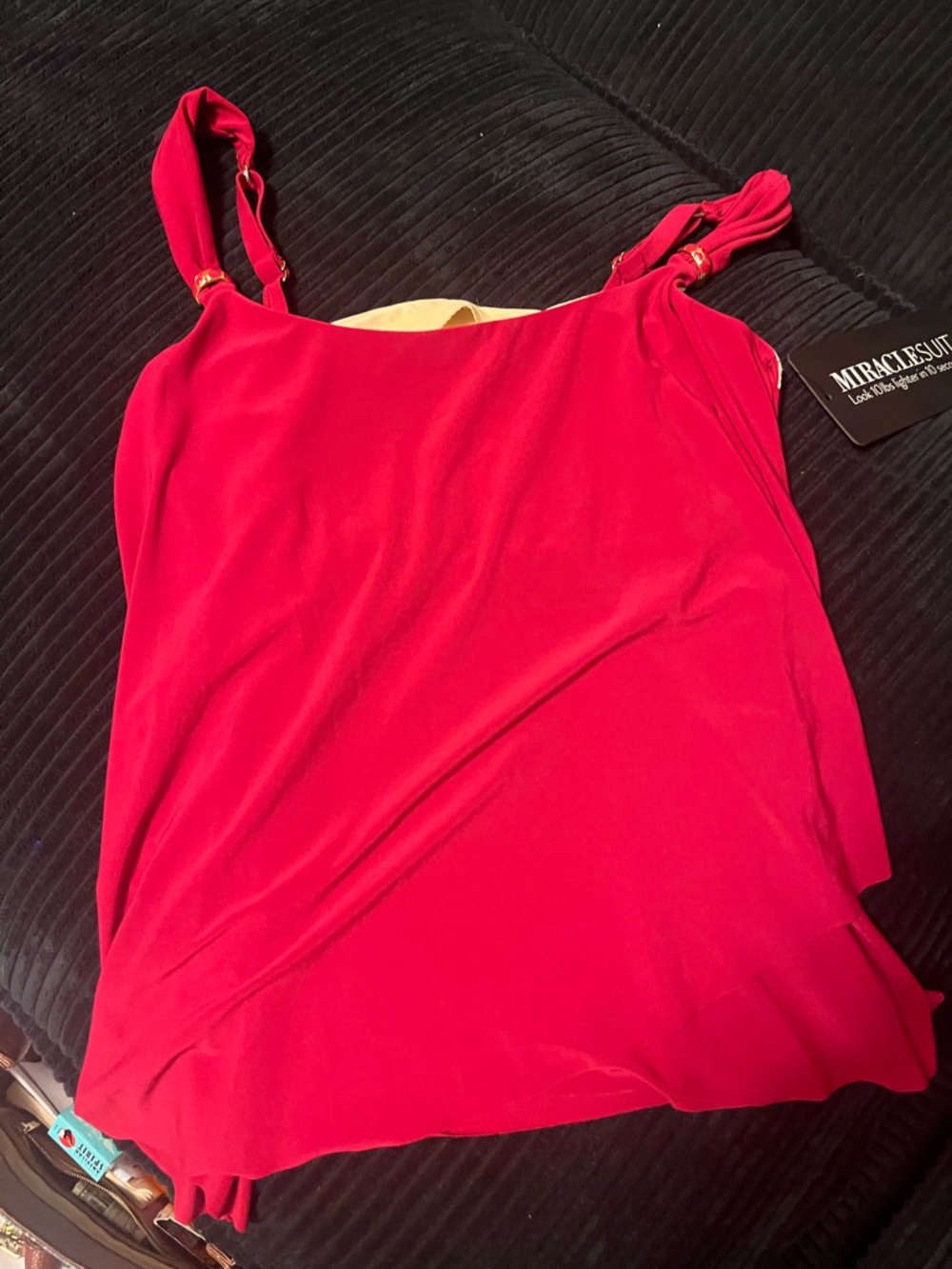 Miraclesuit Bright Red Swim Cami with Adjustable Straps